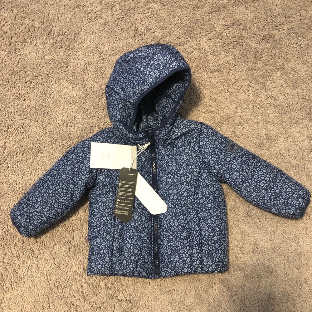 NWT GAP primaloft hooded jacket size 18-24 months